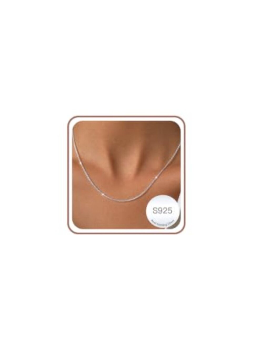 925 Sterling Silver Box Chain Necklace Women 1mm 1.5mm 16-22 in Gift